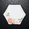8 Ct. Blush Floral Hexagonal Paper Dessert Plates 7.25" Disposable Elegant Bridal Shower Plates